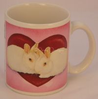 Will Bullas HUNNY BUNS Rabbit Hare Coffee Mug - RARE